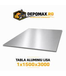 Tabla aluminiu lisa 1mm, 1500x3000mm (1050A)